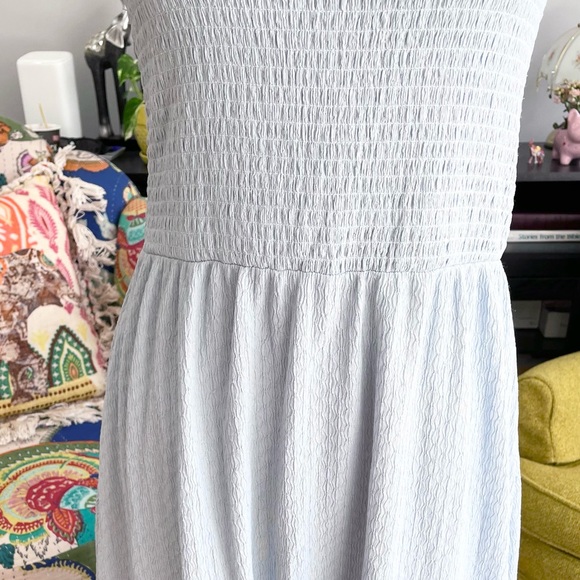 Michael Kors Light Blue Smocked Dress - Picture 5 of 10